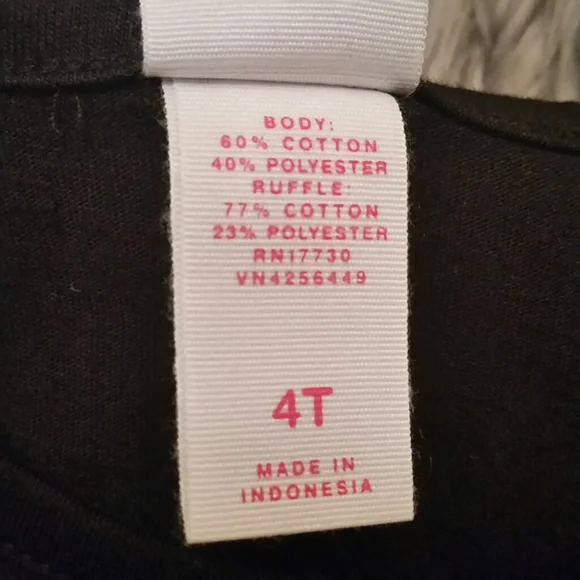 Great Christmas Gift New With Tags ruffle ebony dress NWT, dressy or casual, 4T - Picture 7 of 7